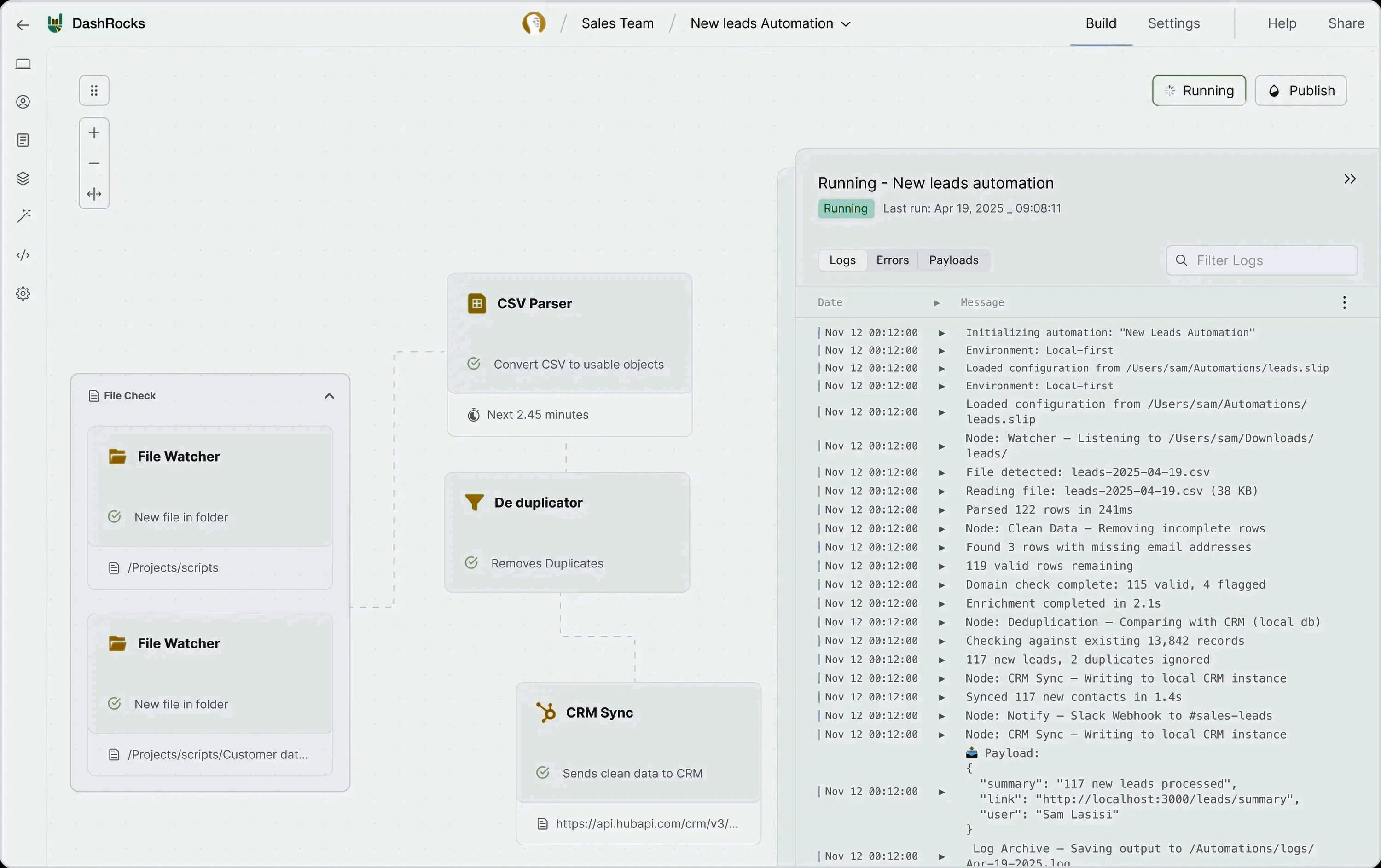 App screenshot